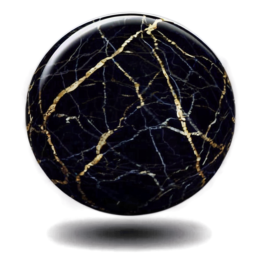 Polished Black Marble Effect Png Ali