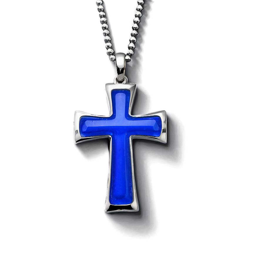 Polished Blue Cross Png Mrl13