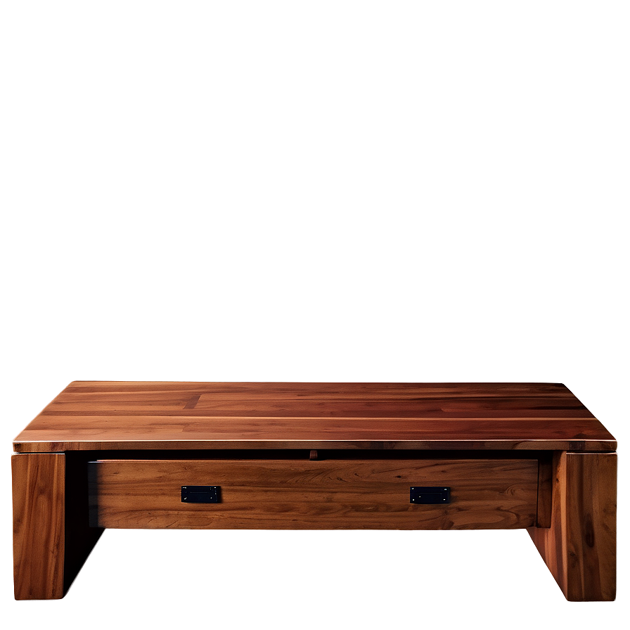 Polished Brown Wooden Desk Png Fyw8