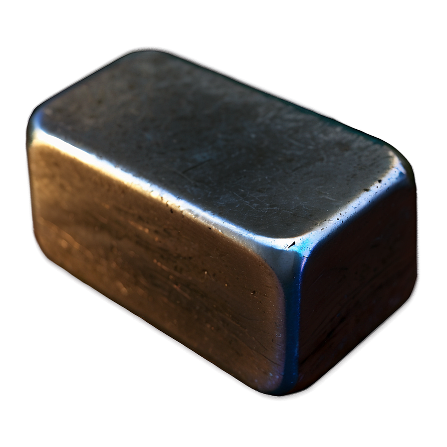 Polished Iron Ingot Png 06272024