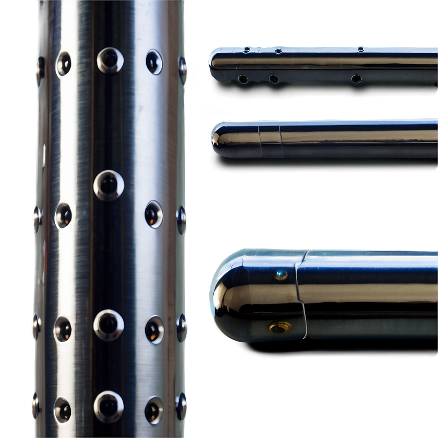 Polished Metal Pole Png Juj