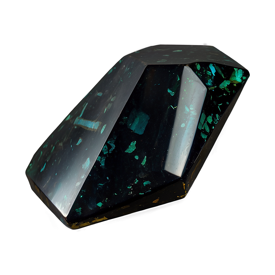 Polished Obsidian Gemstone Png Lif