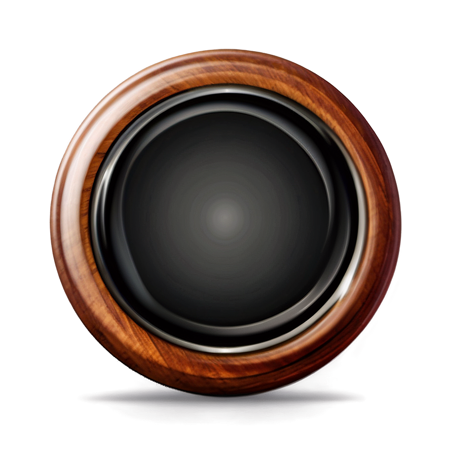 Polished Wood Circle Illustration Png 06282024