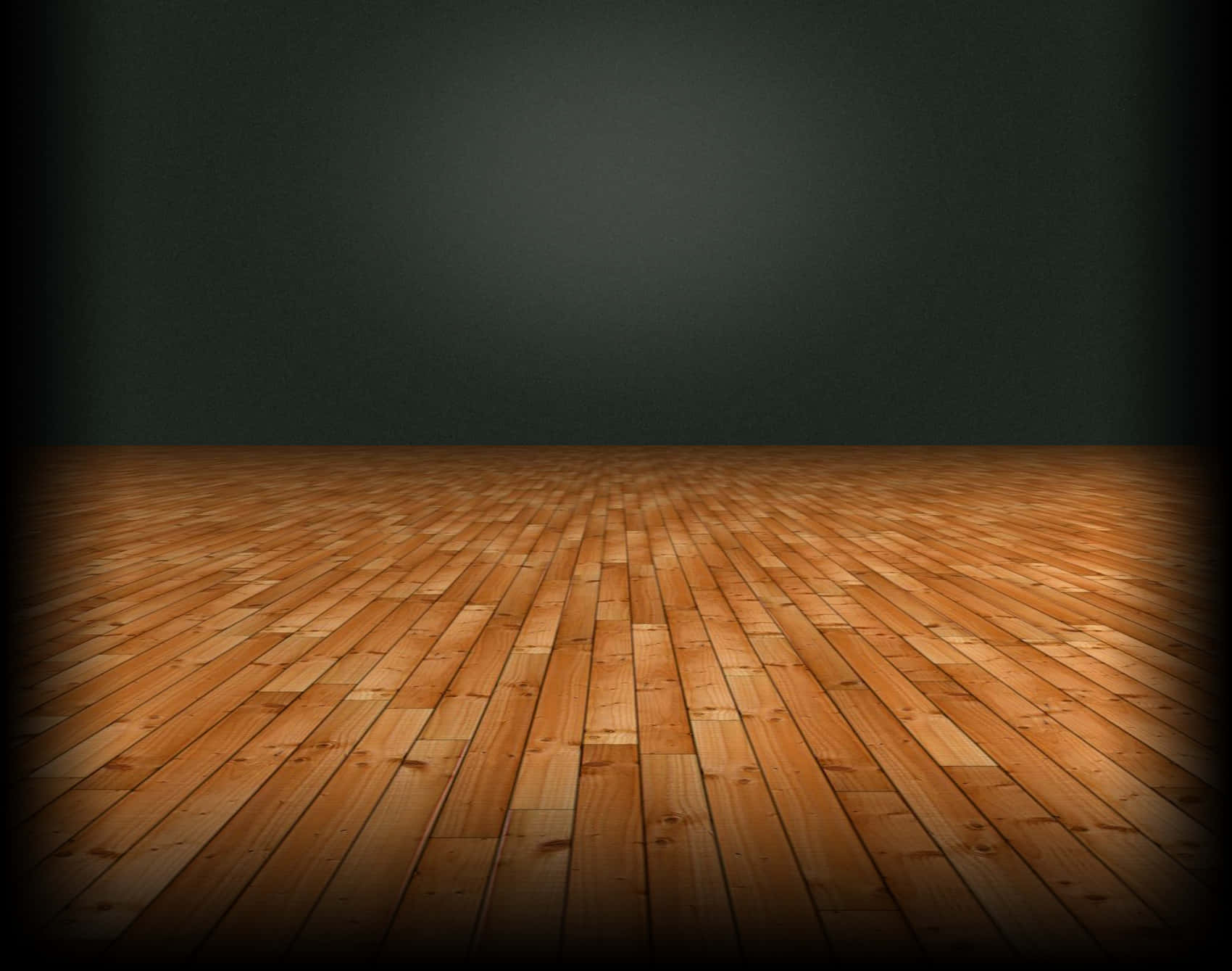 Polished Wooden Floor Spotlight