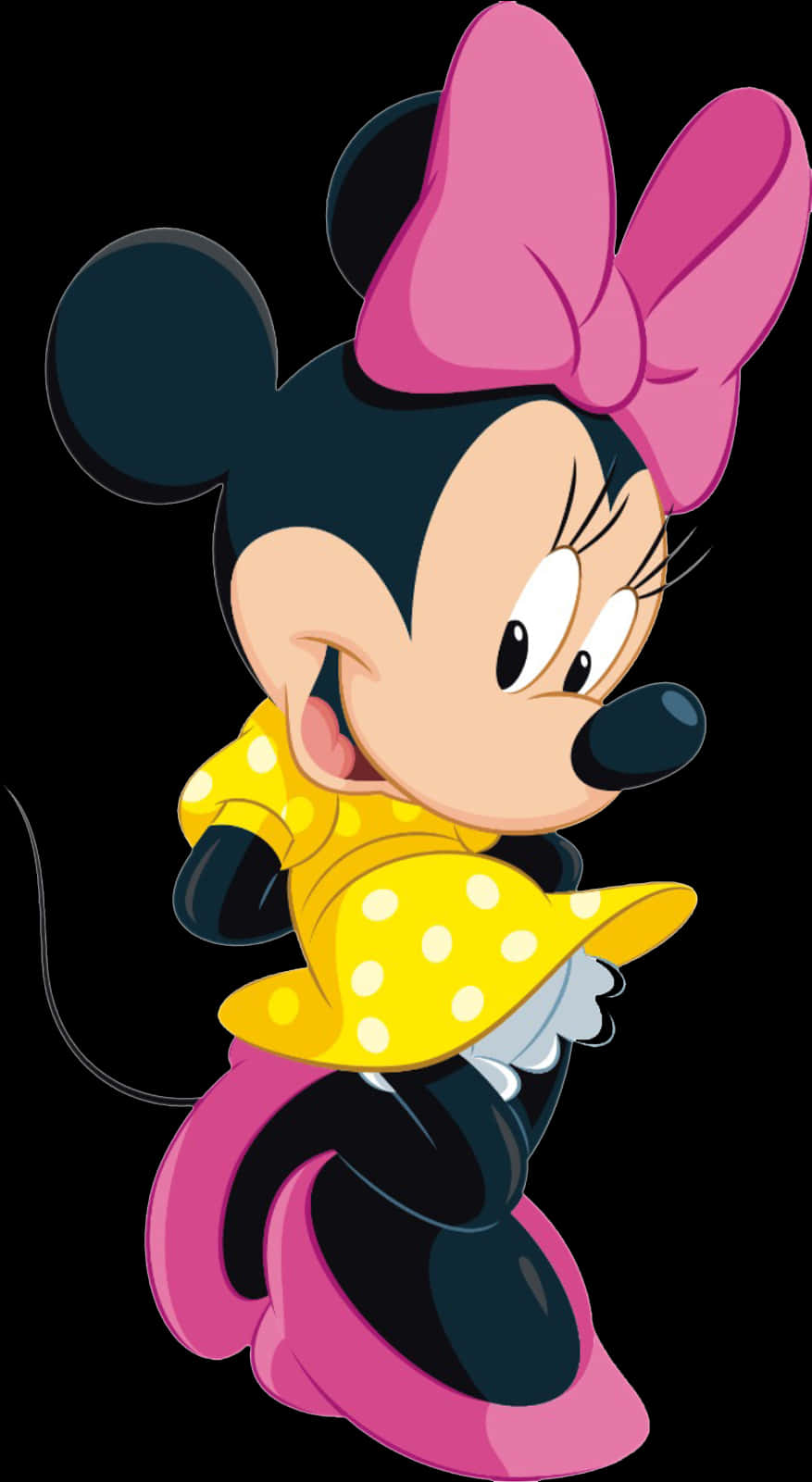 Polka Dot Bow Mouse Character