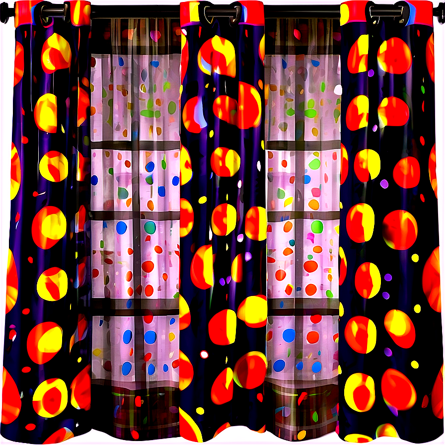 Polka Dot Curtains Png 05252024