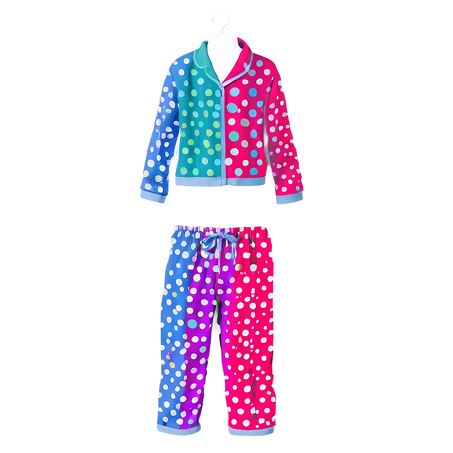 Polka Dot Pajama Set Png Rtw