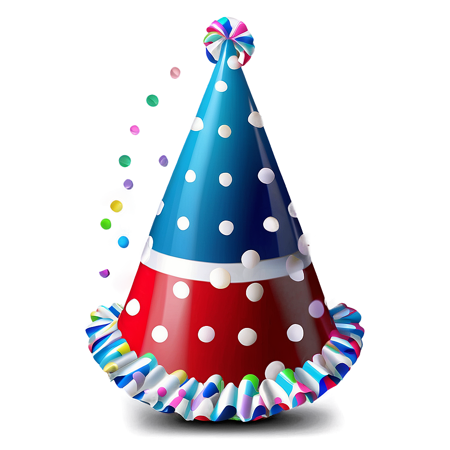 Polka Dot Party Hat Png 05042024