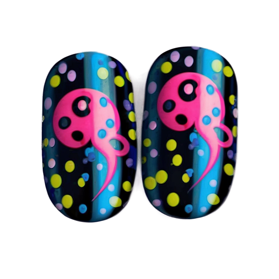 Polka Dot Single Acrylic Nail Png Jnw