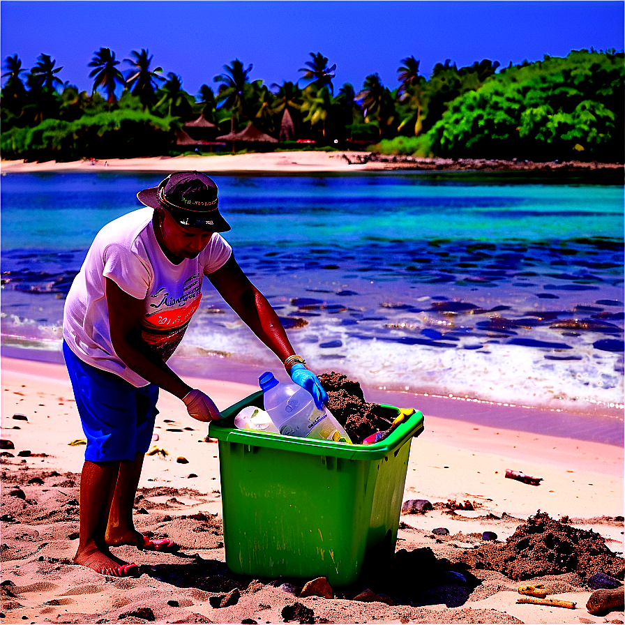 Polluted Beach Cleanup Png Fmn70