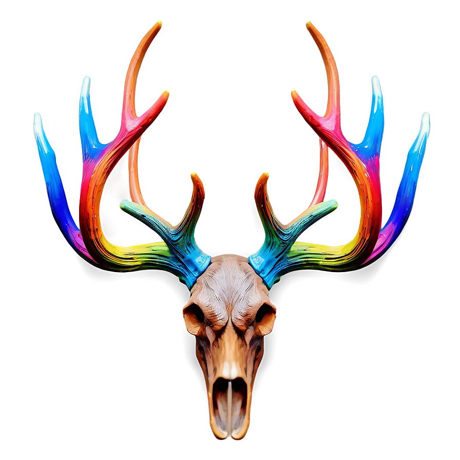 Polychromatic Deer Antler Png 06122024