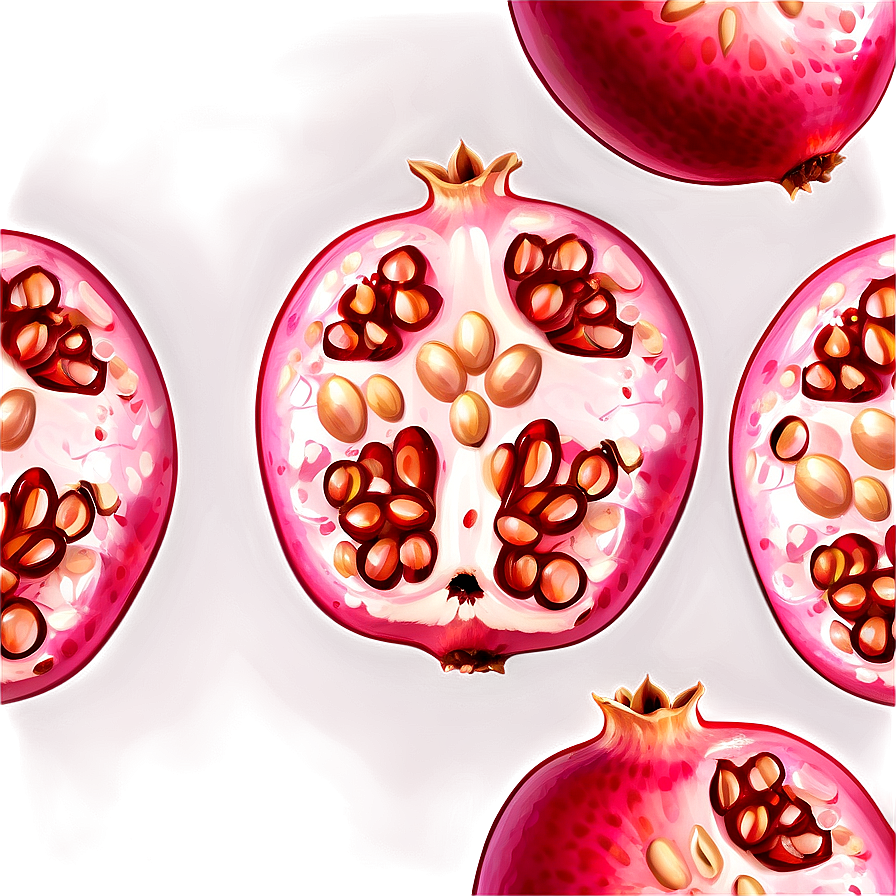 Pomegranate Seed Pattern Png 05242024