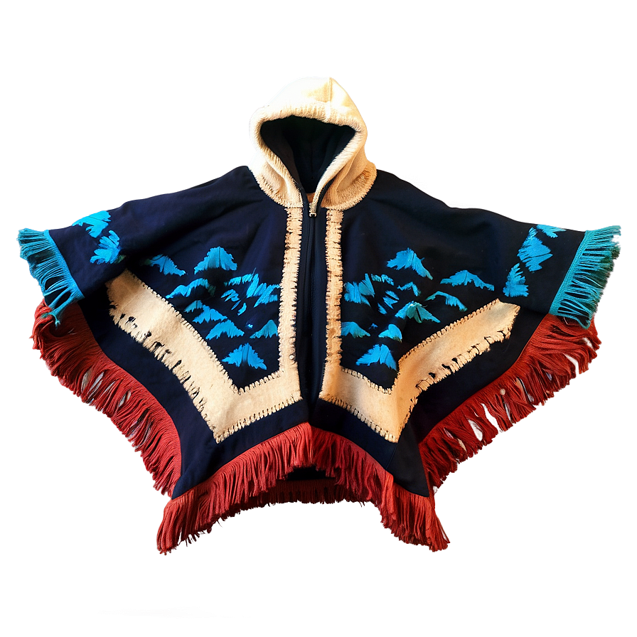 Poncho For Winter Warmth Png 13