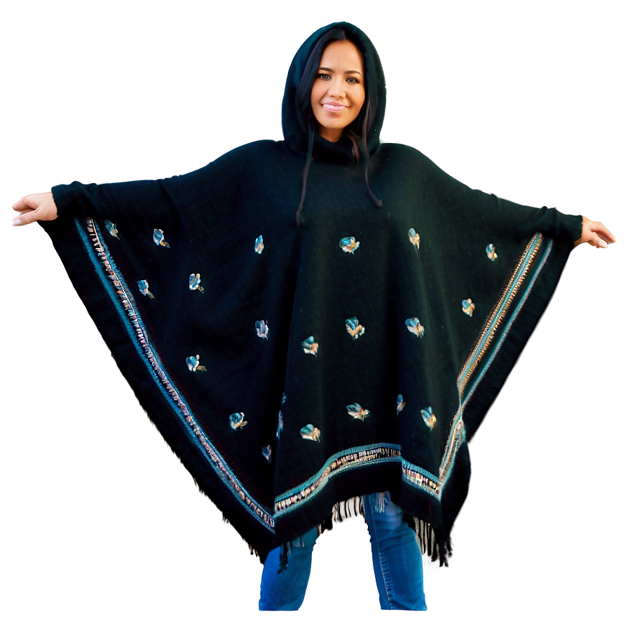 Poncho For Winter Warmth Png 58