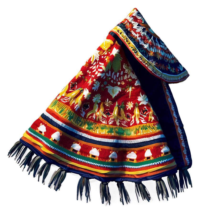 Poncho In Cultural Attire Png 72