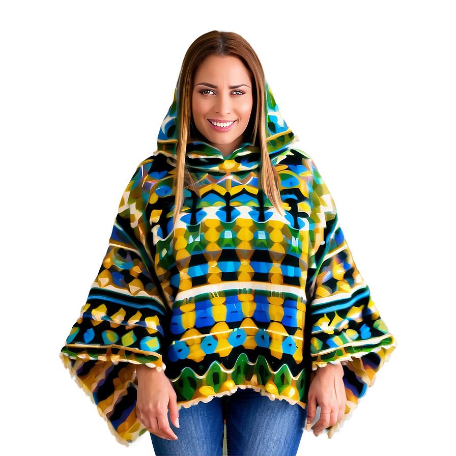 Poncho With Pockets Png 06272024