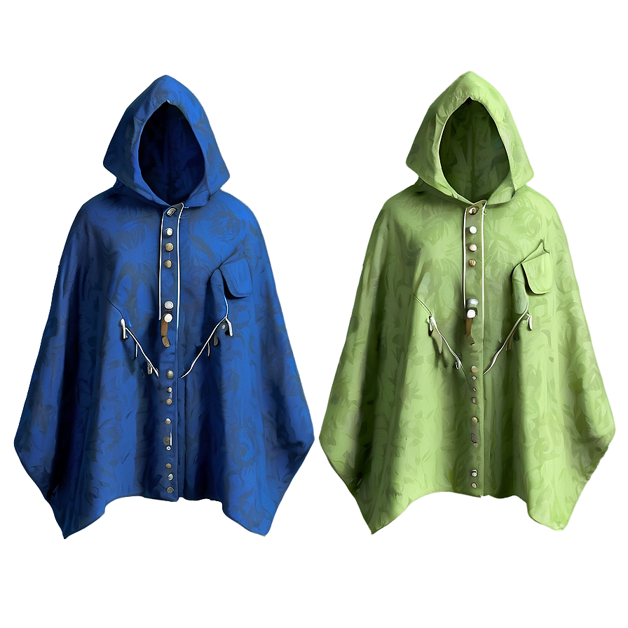 Poncho With Pockets Png 3