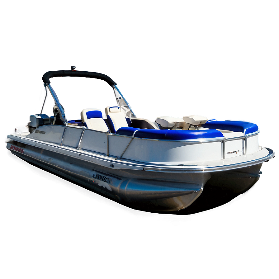 Pontoon Boat With Jet Ski Tow Png Xvc