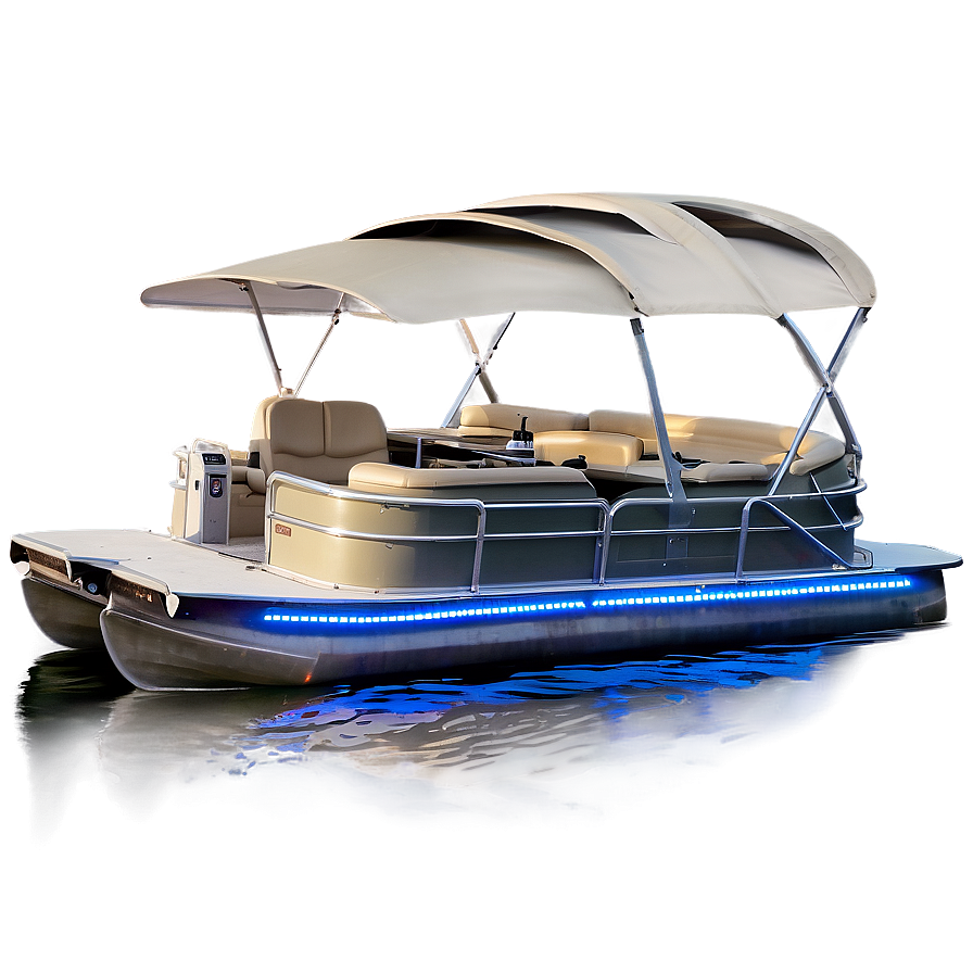 Pontoon Boat With Led Lighting Png Tko20