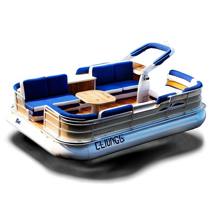 Pontoon Boat With Lounge Seats Png 34