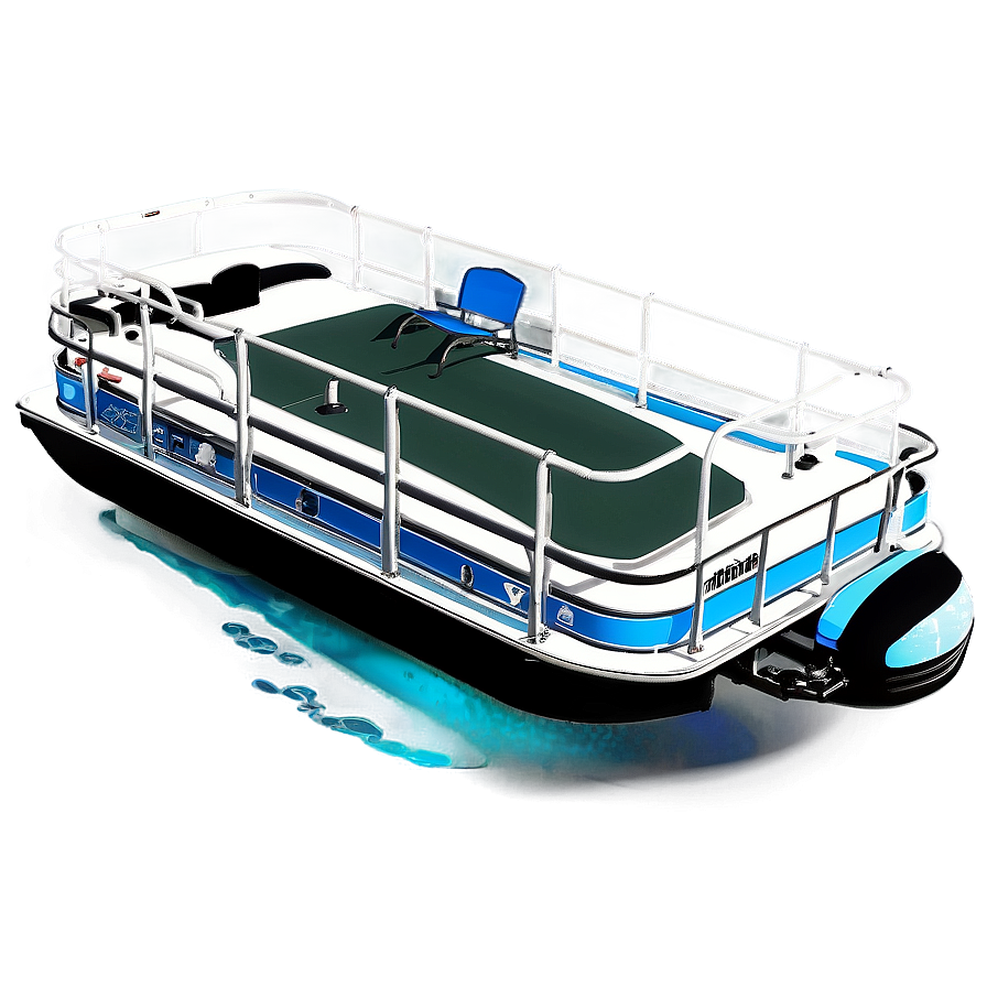 Pontoon Boat With Underwater Lights Png Sew97