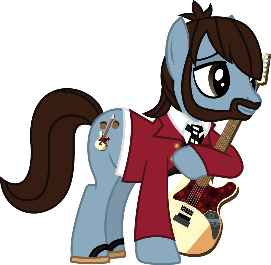 Pony_ Musician_with_ Guitar_ Vector