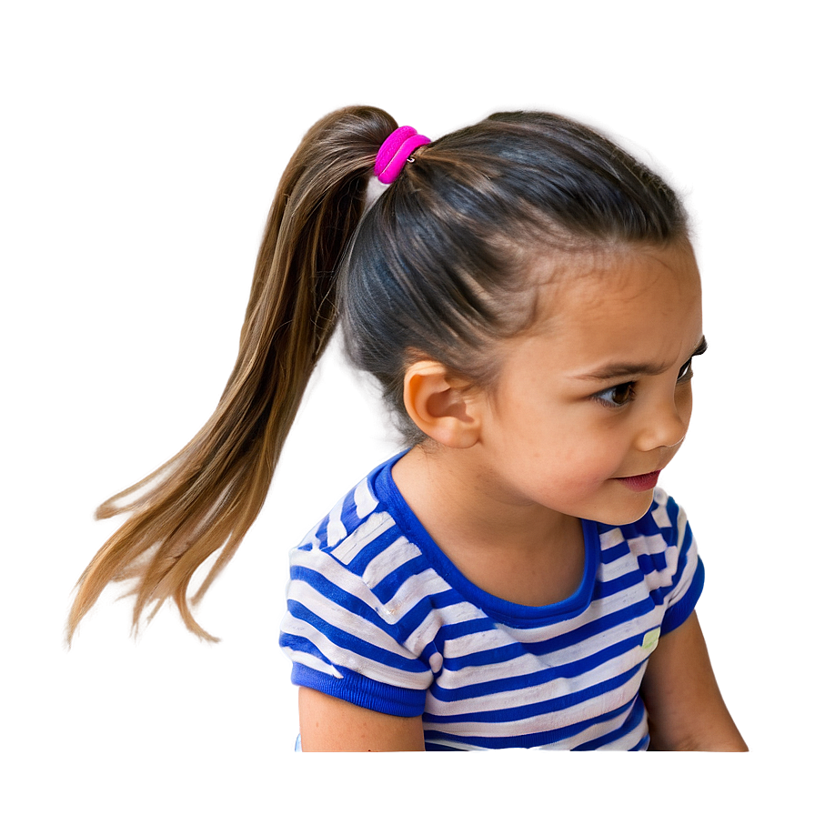 Ponytail For Kids Png 06262024