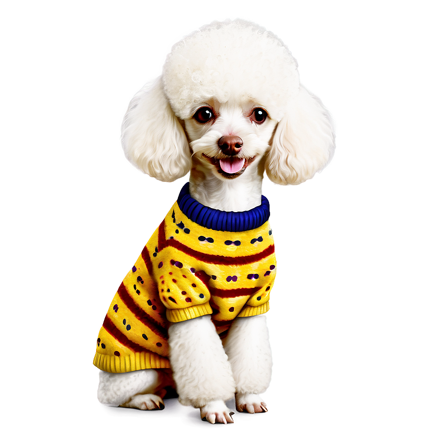 Poodle In Sweater Png 84