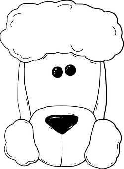 Poodle Outline Vector