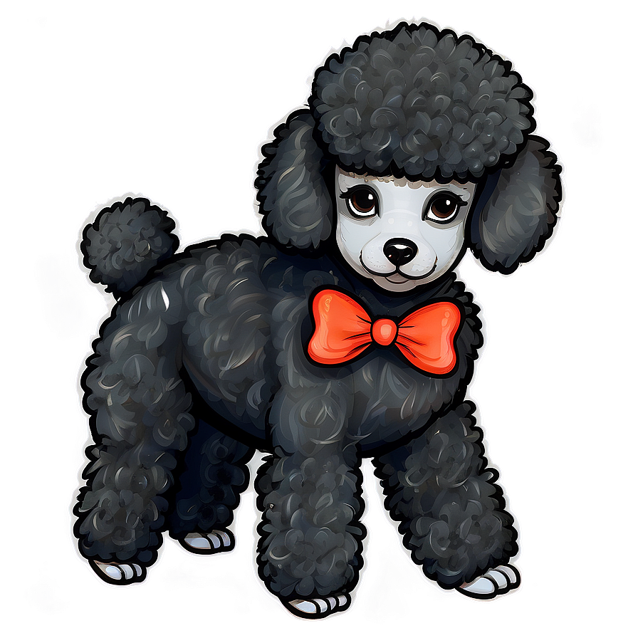 Poodle With Bow Design Png Uvc77