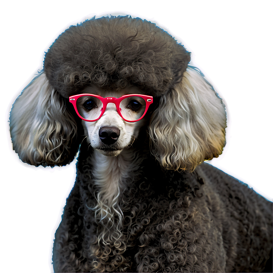 Poodle With Glasses Png 7