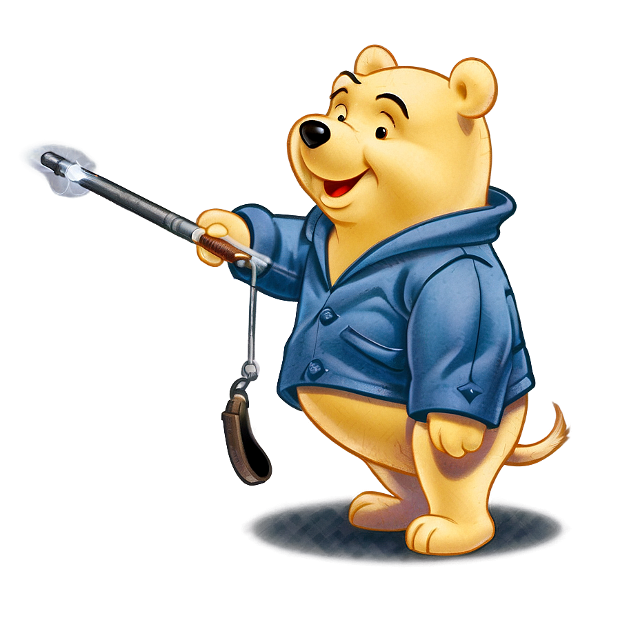 Pooh Bear As A Detective Png Xpe68