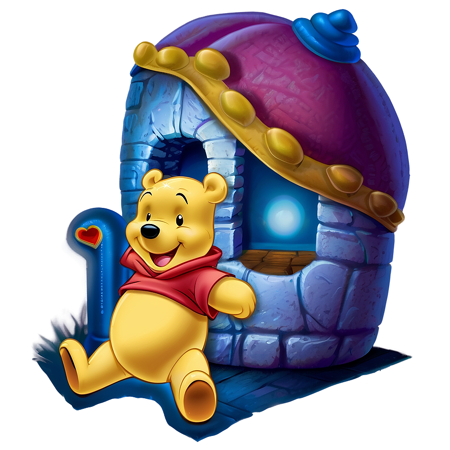 Pooh Bear At Night Png Qtk