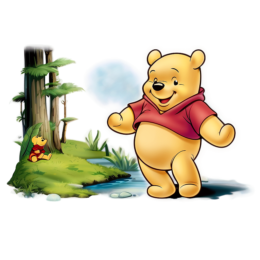 Pooh Bear Classic Adventures Png 06292024