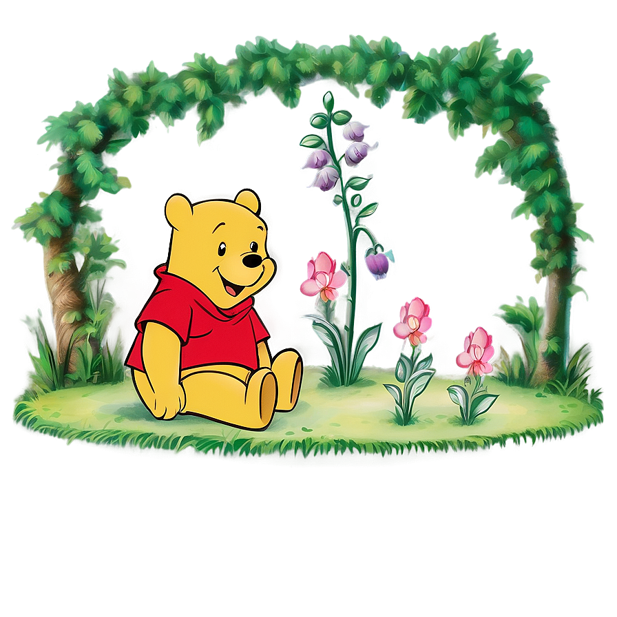 Pooh Bear Classic Storybook Png Smi90