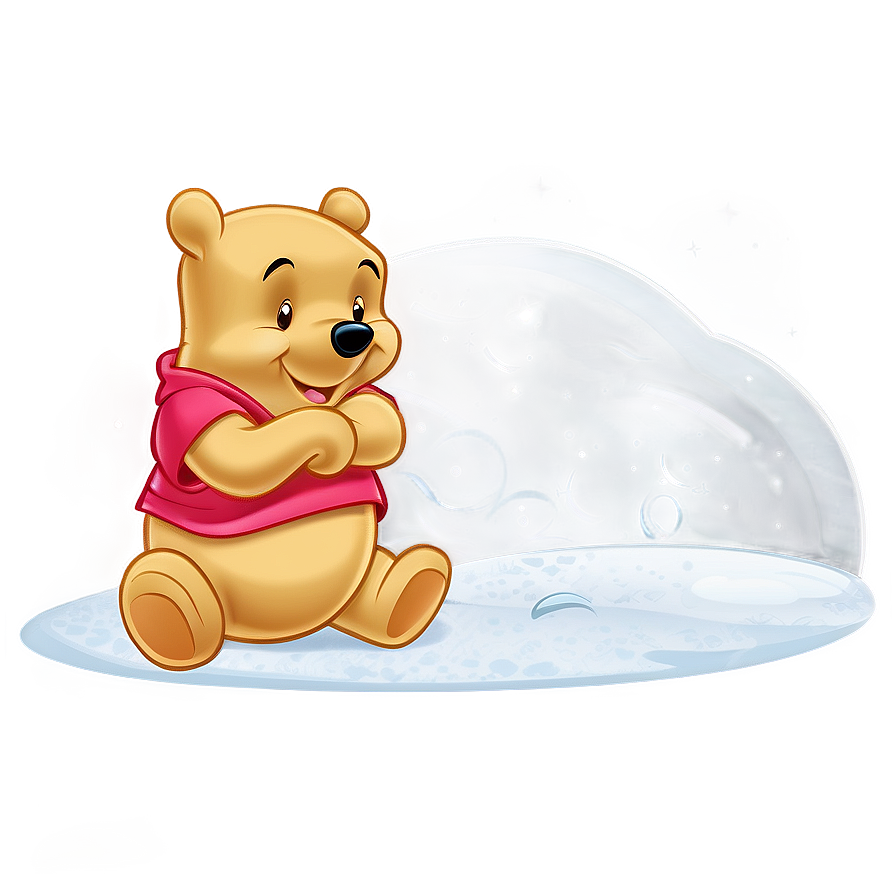 Pooh Bear In Snow Png Rrb