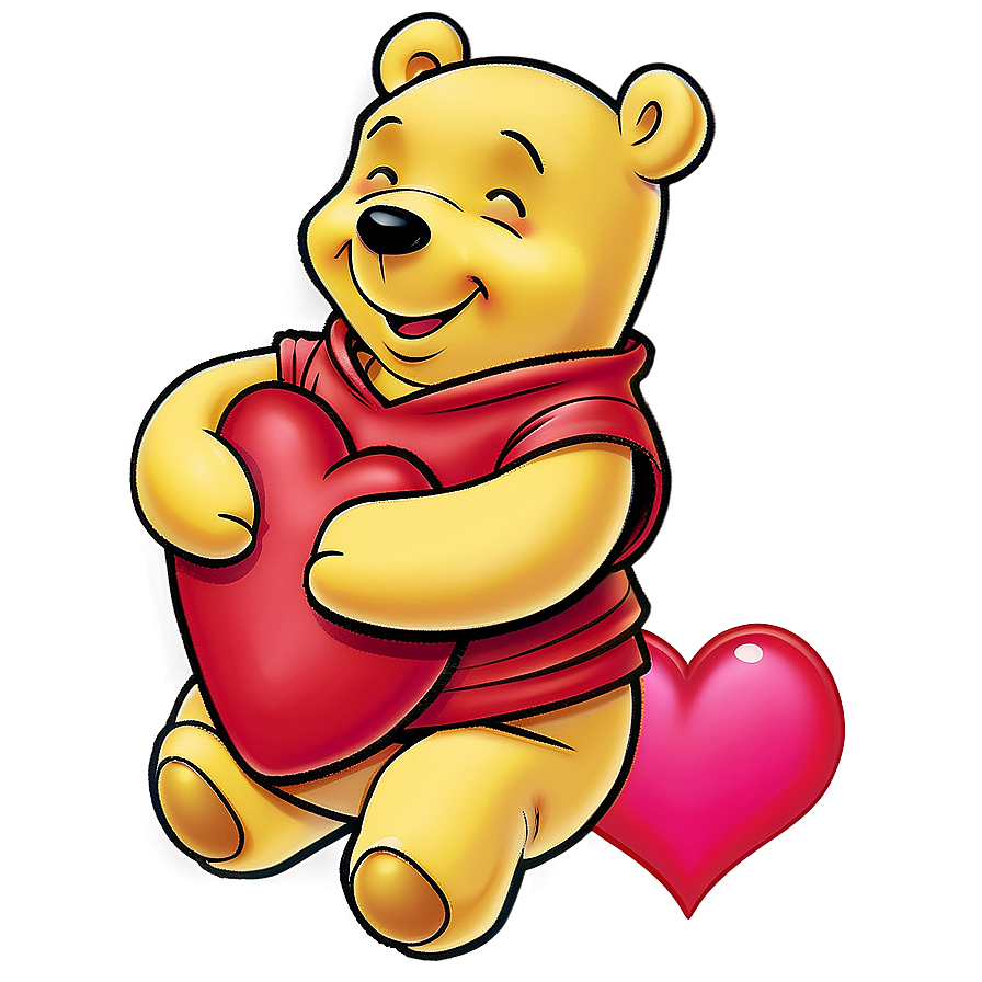 Pooh Bear With Heart Png 85