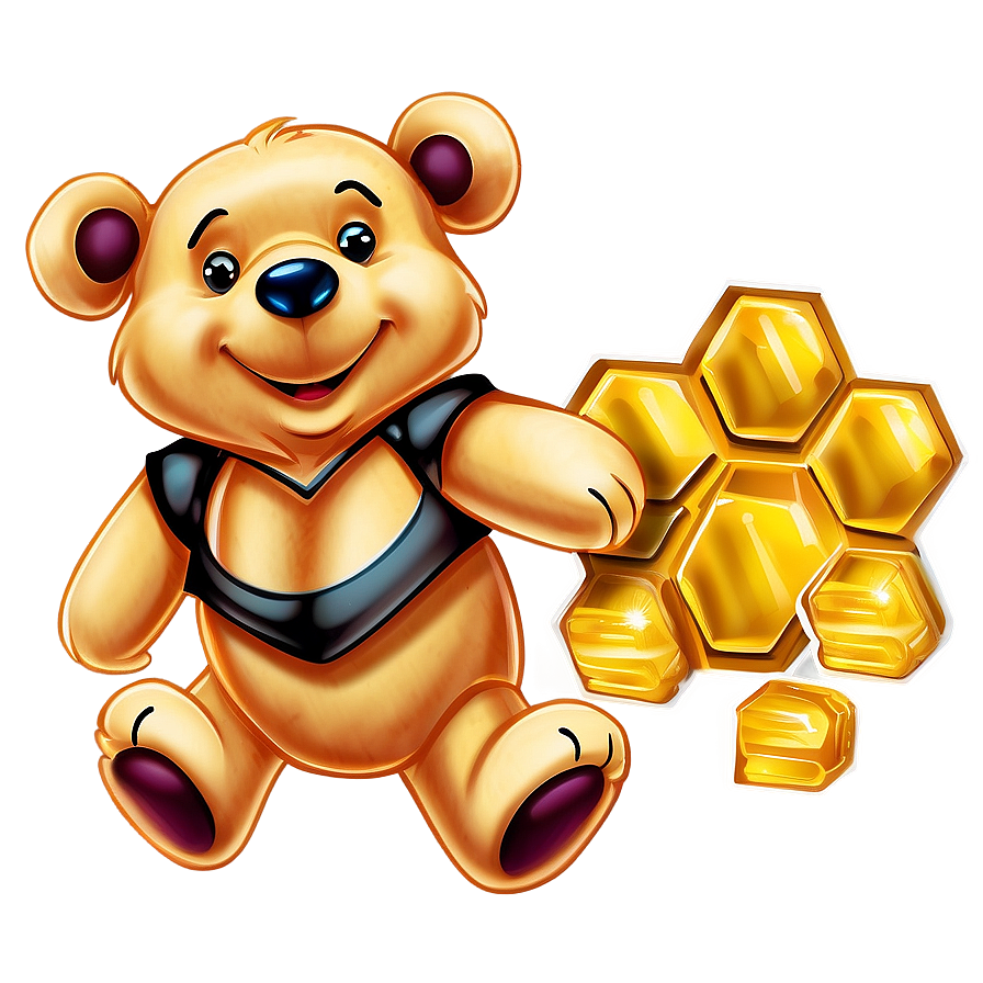 Pooh Bear With Honeycomb Png Ebf