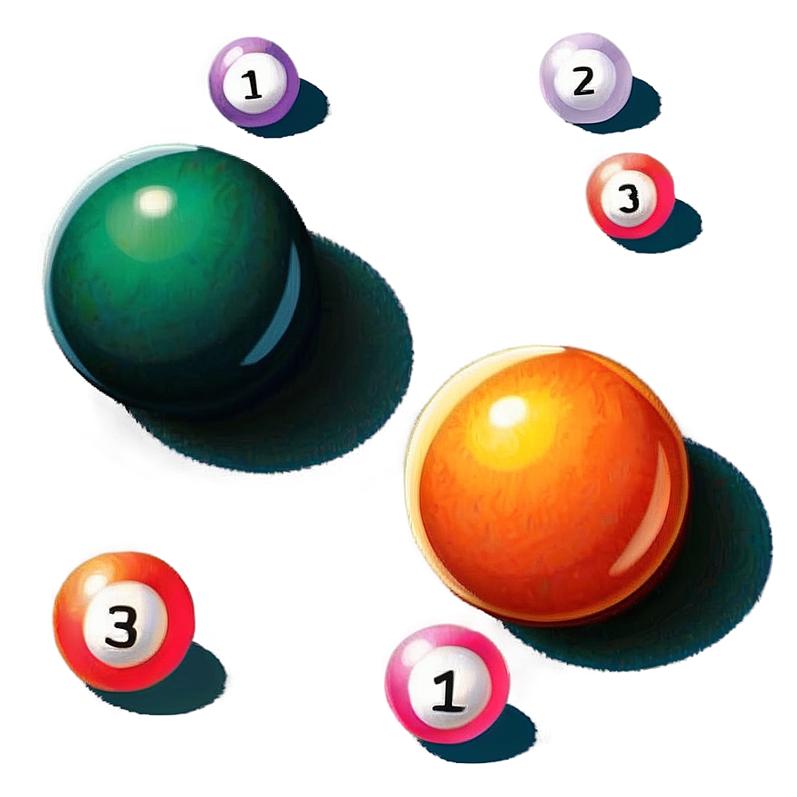 Pool Ball On Green Felt Png Ylb54