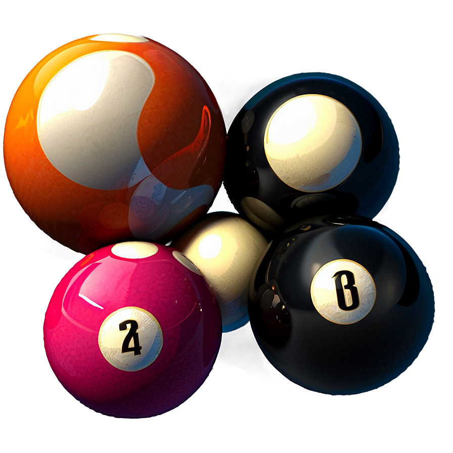 Pool Balls Collection Set Png Alt17