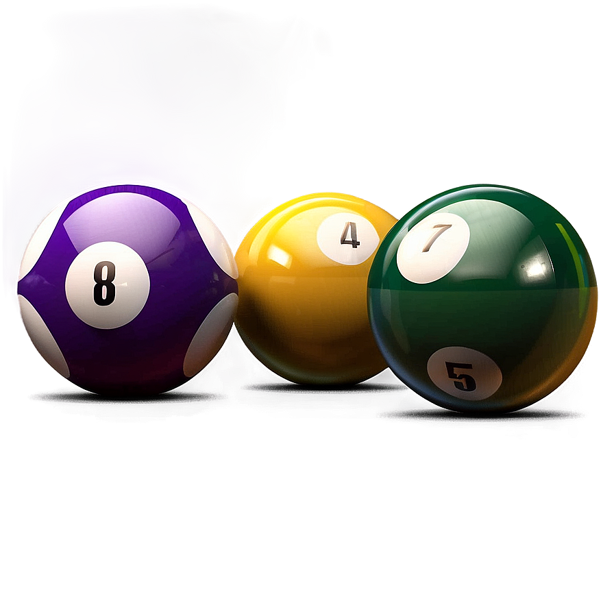 Pool Balls Collection Set Png Irp