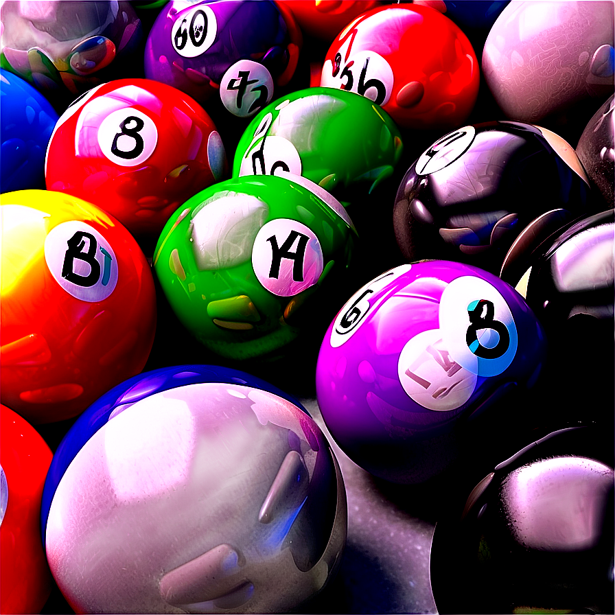 Pool Balls Design Png Qbo