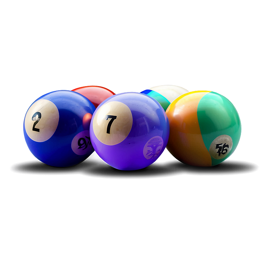 Pool Balls In Light Png 06292024