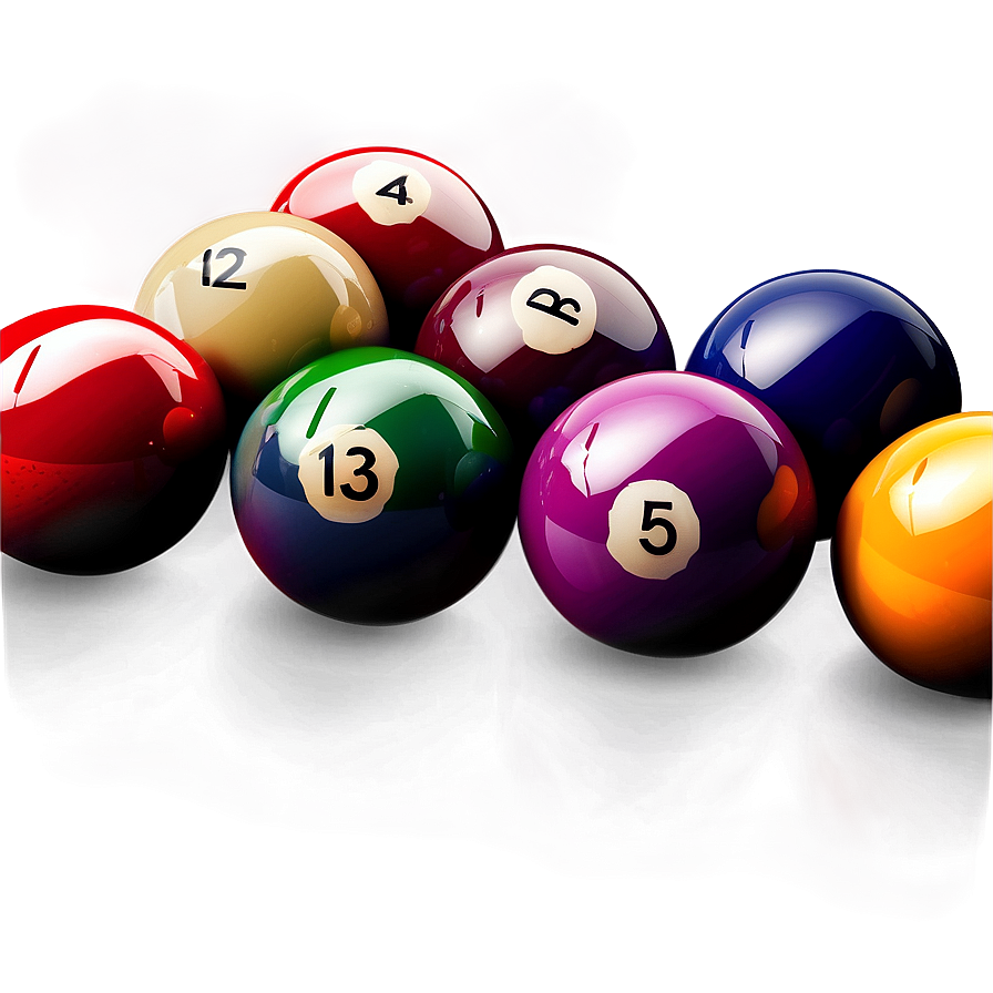 Pool Balls In Light Png Buc54