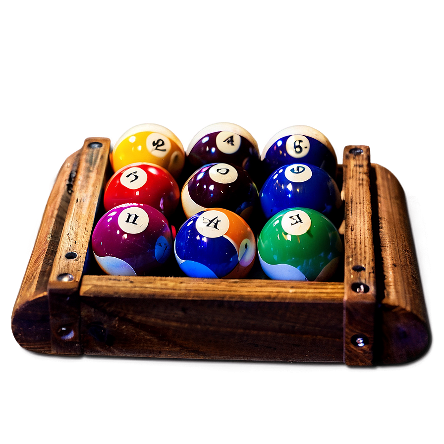 Pool Balls In Rack Png Ork77