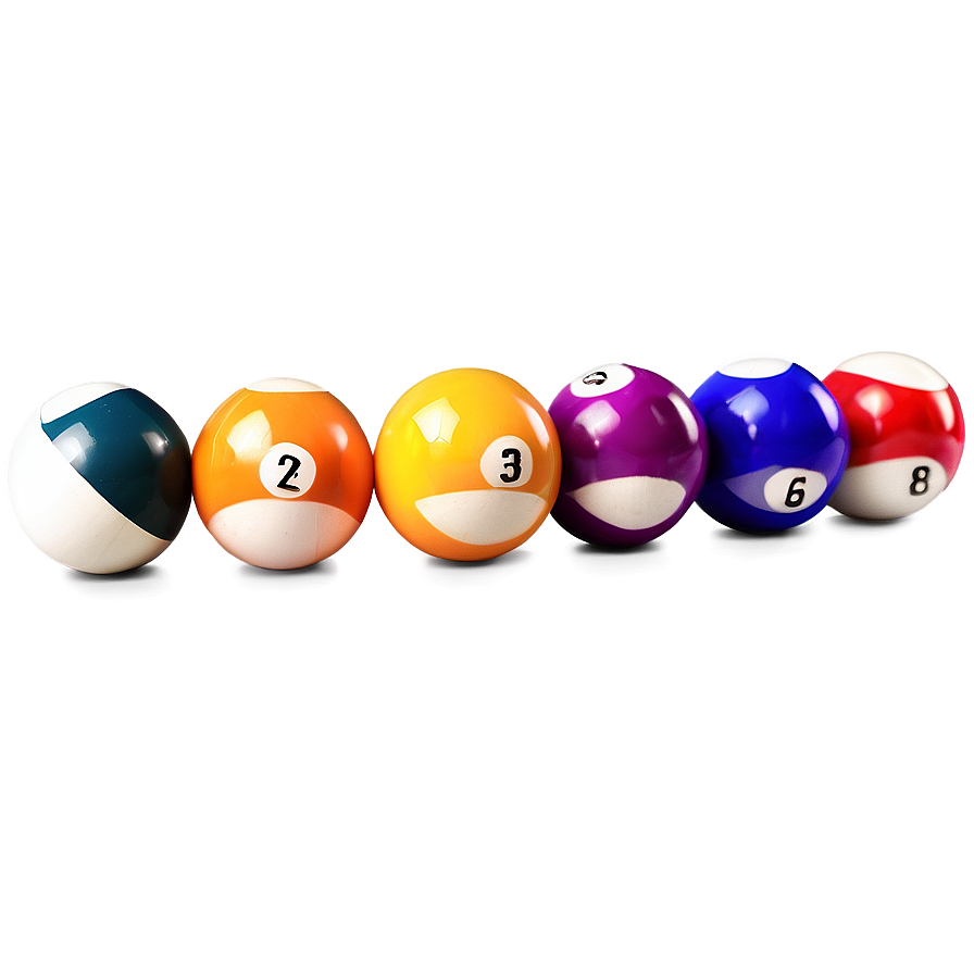 Pool Balls Isolated Png 06292024