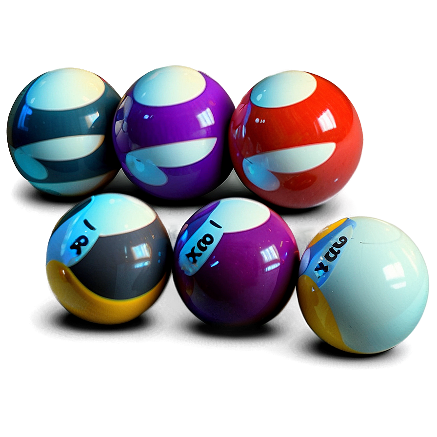 Pool Balls Lineup Png 06292024