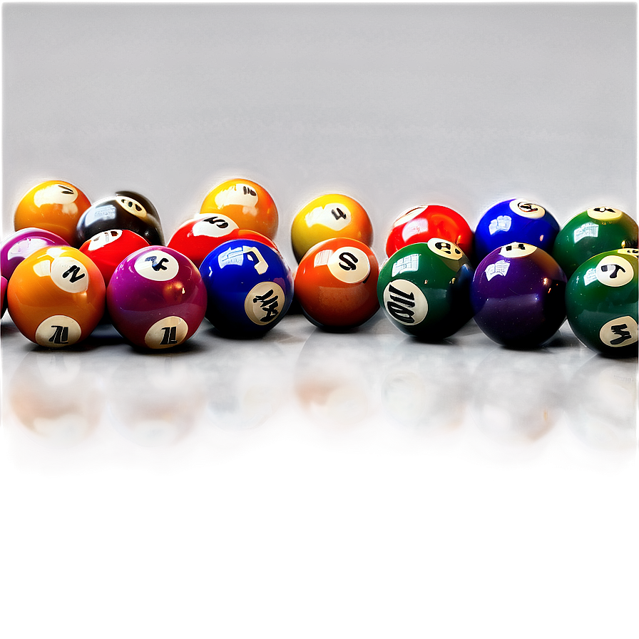 Pool Balls On Table Png Mrf78