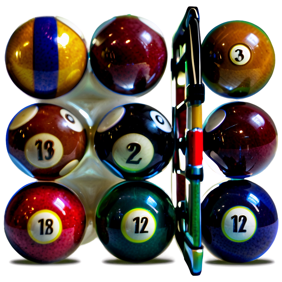 Pool Balls Set Up Png Fwf