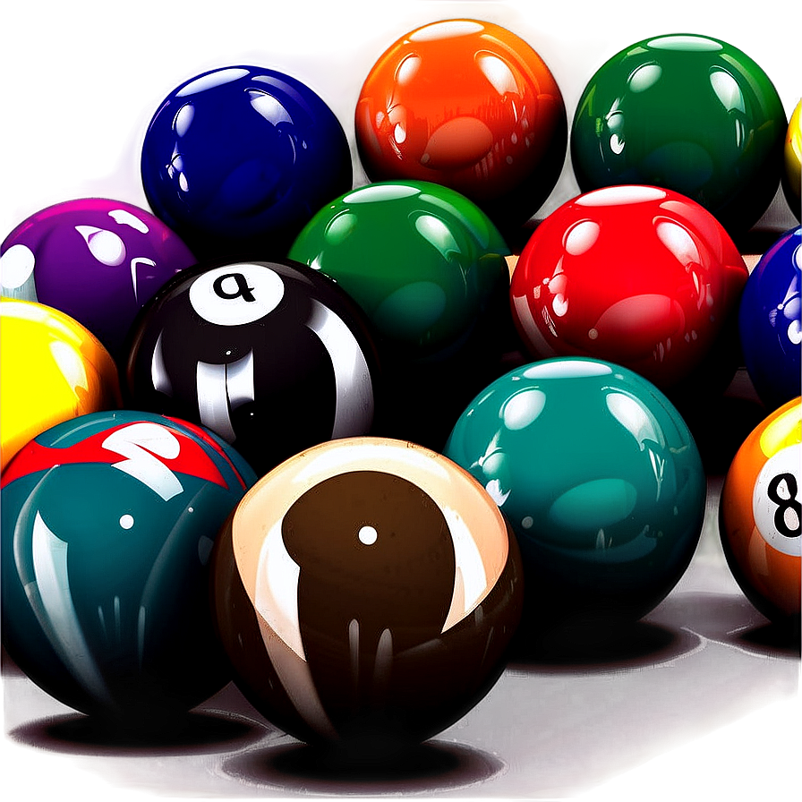 Pool Balls Vector Png Ktl